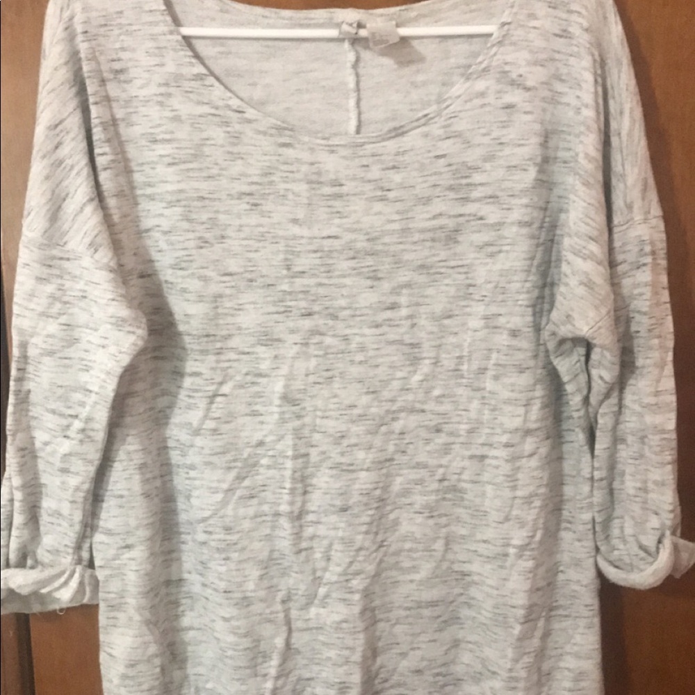 Light heather grey sweater